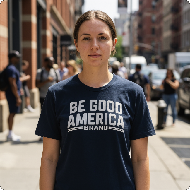 Be Good America Text T-shirt